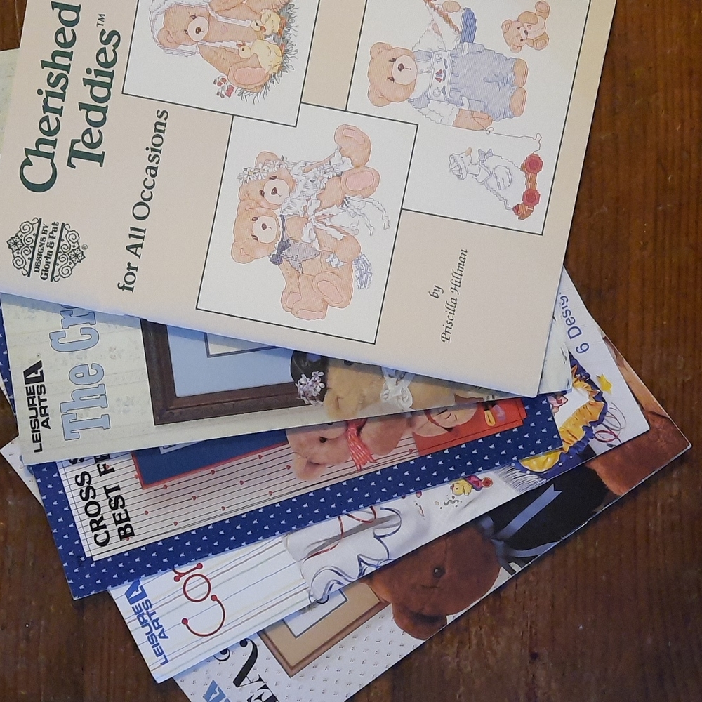 Counted Cross Stitch Magazines - Assorted Bear Designs (39 total patterns)